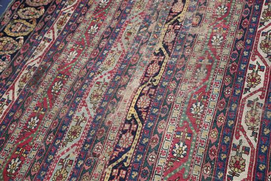 An antique Karabagh runner, 17ft 2in by 6ft 10in.